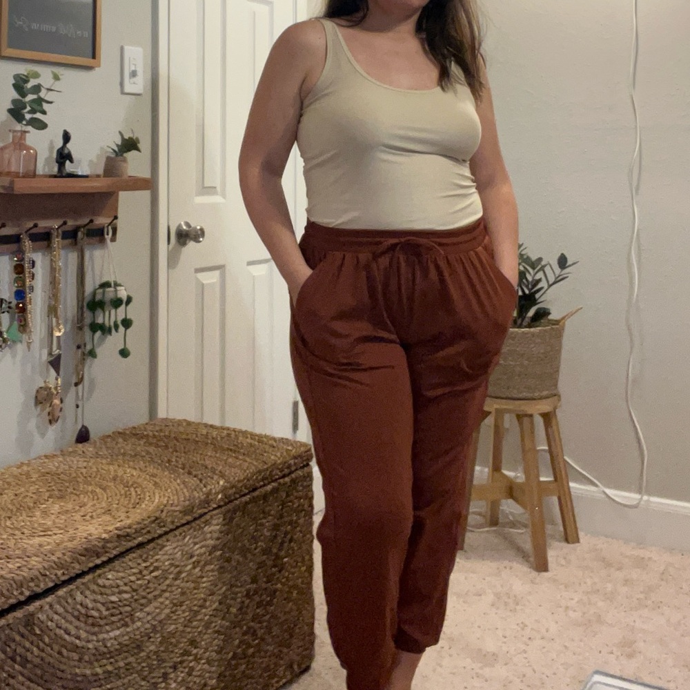 RACHEL ZOE casual pant, rust color, Sz 1XL